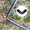VooGenzek 25 Pièces 16mm Connecteurs de Tuyaux, Connecteur de Tuyau Cannelé en Plastique, Raccord D'irrigation, Connecteurs Barb