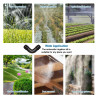 VooGenzek 25 Pièces 16mm Connecteurs de Tuyaux, Connecteur de Tuyau Cannelé en Plastique, Raccord D'irrigation, Connecteurs Barb