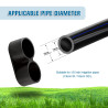 VooGenzek 30 Pièces16mm Raccords D'irrigation Goutte à Goutte, Bouchons D'extrémité pour Tuyau D'égouttement, Raccords de Fermet
