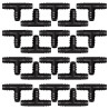 VooGenzek 20 Pièces 16mm Connecteurs de Tuyaux, Connecteur de Tuyau Cannelé en Plastique, Raccord D'irrigation, Connecteurs Barb