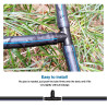 VooGenzek 20 Pièces 16mm Connecteurs de Tuyaux, Connecteur de Tuyau Cannelé en Plastique, Raccord D'irrigation, Connecteurs Barb