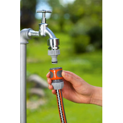 Gardena raccords rapide aquastop 13 mm (1/2 pouce) et 15 mm (5/8 pouce): pour début et fin de tuyau, raccord compatible avec tou