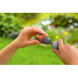 Gardena raccords rapide aquastop 13 mm (1/2 pouce) et 15 mm (5/8 pouce): pour début et fin de tuyau, raccord compatible avec tou