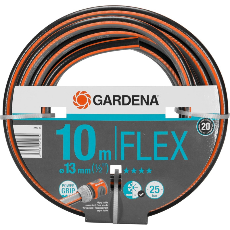 Gardena Tuyau de Comfort FLEX 13 mm (1/2 Pouce), 10 m: tuyau de jardin flexible et flexible avec profilé de puissance, pression 