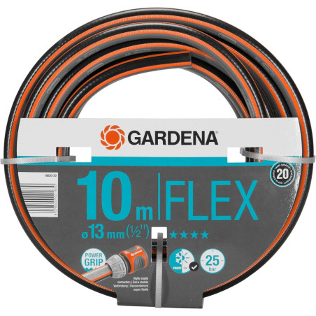 Gardena Tuyau de Comfort FLEX 13 mm (1/2 Pouce), 10 m: tuyau de jardin flexible et flexible avec profilé de puissance, pression 