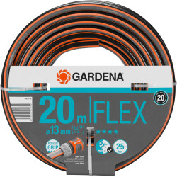 Gardena Tuyau de Comfort FLEX 13 mm (1/2 Pouce), 20 m: Tuyau de jardin flexible et flexible avec profil de poignée de puissance,
