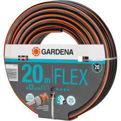 Gardena Tuyau de Comfort FLEX 13 mm (1/2 Pouce), 20 m: Tuyau de jardin flexible et flexible avec profil de poignée de puissance,