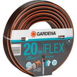 Gardena Tuyau de Comfort FLEX 13 mm (1/2 Pouce), 20 m: Tuyau de jardin flexible et flexible avec profil de poignée de puissance,