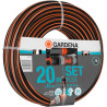 Gardena Tuyau de Comfort FLEX 13 mm (1/2 Pouce), 20 m avec pièces système: tuyau de jardin flexible et flexible avec profil de p