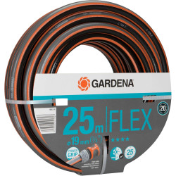 Tuyau Comfort FLEX de Gardena 19 mm (3/4 Pouce), 25 m : tuyau d'arrosage flexible et indéformable avec profilé Power-Grip, résis