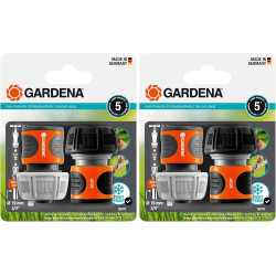 GARDENA Jeu de Connecteur de Tuyau 19 mm (3/4 Pouces) (18275-2012) (Lot de 2)