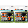 GARDENA Jeu de Connecteur de Tuyau 19 mm (3/4 Pouces) (18275-2012) (Lot de 2)