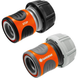 GARDENA Jeu de Connecteur de Tuyau 19 mm (3/4 Pouces) (18275-2012) (Lot de 2)