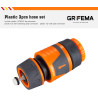 Grifema ge1103, kit de raccordement de robinet/tuyau de jardin avec connecteur waterstop 1/2", connexion rapide et connecteur fe
