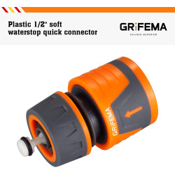 Grifema ge1202, raccord tuyau d'arrosage - connecteur rapide 1/2 pouces 13 mm, connecteurs de tuyau et de robinet, connecteur av