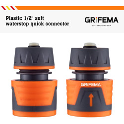Grifema ge1202, raccord tuyau d'arrosage - connecteur rapide 1/2 pouces 13 mm, connecteurs de tuyau et de robinet, connecteur av