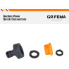 Grifema ge1101, nez de robinet, connecteur de robinet de jardin, raccord de robinet femelle 3/4 pouces - 1/2 pouces universel, f