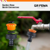 Grifema ge1101, nez de robinet, connecteur de robinet de jardin, raccord de robinet femelle 3/4 pouces - 1/2 pouces universel, f