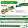 VOUNOT® Tuyau d'Arrosage Extensible 30m Renforcé Adaptable 1/2" et 3/4" 10 Modes de Pulvérisation Flexible et Anti-Fuite Raccord