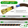 Vounot® tuyau d'arrosage extensible 45m renforcé adaptable 1/2" et 3/4" 10 modes de pulvérisation flexible et anti-fuite raccord