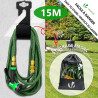 VOUNOT® Tuyau d'Arrosage Extensible 15m Renforcé Adaptable 1/2" et 3/4" 10 Modes de Pulvérisation Flexible et Anti-Fuite Raccord