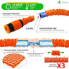Vounot® tuyau d'arrosage extensible 30m adaptable 1/2" et 3/4" 10 modes de pulvérisation flexible et anti-fuite raccord et sac d