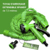 Xpansy C2607A Hose Basic - Tuyau Extensible à Pression d'Eau, Vert, 7,5 mètres
