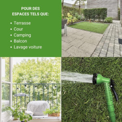 Xpansy C2607A Hose Basic - Tuyau Extensible à Pression d'Eau, Vert, 7,5 mètres