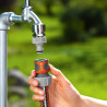 GARDENA Raccord d'Arrosage Rapide 19 mm (3/4") de Gardena : Raccord Enfichable de Début de Tuyau, Étanche, Rainures Encastrées R