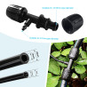 VooGenzek 10 Pièces Connecteur de Tuyau en T Barbelé, 3-Voies Raccord de Tuyau D'Irrigation pour Tube 13/16 mm à 4/7 mm, Connect