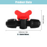 VooGenzek 5 Pièces 16mm Vanne Commutation D'Irrigation, Irrigation Pipe Valve Switch, Robinets de Verrouillage pour Système D'ir