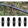 VooGenzek 10 Pièces Connecteur de Tuyau en T Barbelé, 6-Voies Raccord de Tuyau D'Irrigation pour Tube 13/16 mm à 4/7 mm, Connect