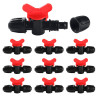VooGenzek 9 Pièces 16mm Vanne Commutation D'Irrigation, Irrigation Pipe Valve Switch, Robinets de Verrouillage pour Système D'ir