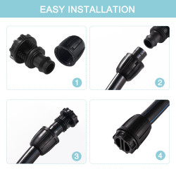 VooGenzek 10 Pièces Raccords D'irrigation Goutte à Goutte pour Tubes 16mm, Adaptateur Bouchons D'Irrigation Goutte, Raccords D'i