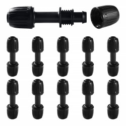 VooGenzek 10 Pièces16mm Raccords D'irrigation Goutte à Goutte, Adaptateur Droits D'Irrigation Goutte, Raccords D'irrigation Droi