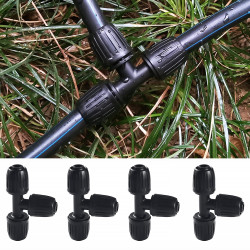 VooGenzek 10 Pièces16mm Raccords D'irrigation Goutte à Goutte, Connecteur de Tuyau en T Barbelé, Connecteur de Tuyau D'irrigatio