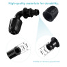 VooGenzek 45 Pièces Raccords D'Irrigation pour Tubes 16 mm, Connecteur de Tuyau D'Eau D'Irrigation, Connecteur de Tuyau D'irriga