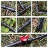 VooGenzek 52 Pièces Raccords D'Irrigation pour Tube 13/16mm à 4/7mm, Connecteur de Tuyau D'Eau D'Irrigation, Connecteur de Tuyau