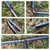 VooGenzek 52 Pièces Raccords D'Irrigation pour Tube 13/16mm à 4/7mm, Connecteur de Tuyau D'Eau D'Irrigation, Connecteur de Tuyau