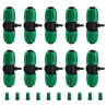 VooGenzek 10 Pièces Connecteur de Tuyau en T Barbelé, 3-Voies Raccord de Tuyau D'Irrigation pour Tube 13/16 mm à 4/7 mm, Connect