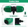 VooGenzek 10 Pièces Connecteur de Tuyau en T Barbelé, 3-Voies Raccord de Tuyau D'Irrigation pour Tube 13/16 mm à 4/7 mm, Connect