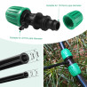 VooGenzek 10 Pièces Connecteur de Tuyau en T Barbelé, 3-Voies Raccord de Tuyau D'Irrigation pour Tube 13/16 mm à 4/7 mm, Connect