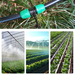 VooGenzek 10 Pièces Connecteur de Tuyau en T Barbelé, 3-Voies Raccord de Tuyau D'Irrigation pour Tube 13/16 mm à 4/7 mm, Connect