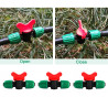 VooGenzek 5 Pièces 16mm Vanne Commutation D'Irrigation, Irrigation Pipe Valve Switch, Robinets de Verrouillage pour Système D'ir