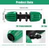 VooGenzek 10 Pièces Connecteur de Tuyau en T Barbelé, 6-Voies Raccord de Tuyau D'Irrigation pour Tube 13/16 mm à 4/7 mm, Connect