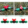 VooGenzek 9 Pièces 16mm Vanne Commutation D'Irrigation, Irrigation Pipe Valve Switch, Robinets de Verrouillage pour Système D'ir