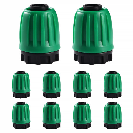 VooGenzek 10 Pièces Raccords D'irrigation Goutte à Goutte pour Tubes 16mm, Adaptateur Bouchons D'Irrigation Goutte, Raccords D'i