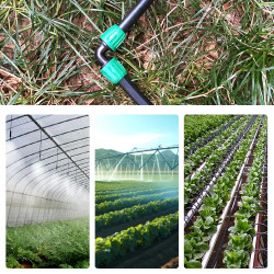 VooGenzek 10 Pièces16mm Raccords D'irrigation Goutte à Goutte, Adaptateur Coude D'Irrigation Goutte, Raccords D'irrigation Coudé