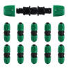VooGenzek 10 Pièces16mm Raccords D'irrigation Goutte à Goutte, Adaptateur Droits D'Irrigation Goutte, Raccords D'irrigation Droi