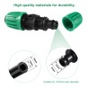 VooGenzek 10 Pièces16mm Raccords D'irrigation Goutte à Goutte, Adaptateur Droits D'Irrigation Goutte, Raccords D'irrigation Droi